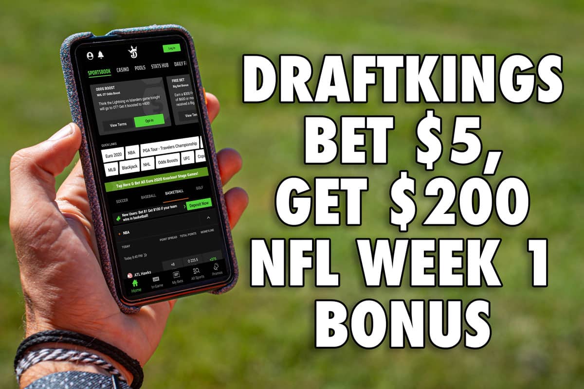 draftkings bet 5 get 200 nfl promo