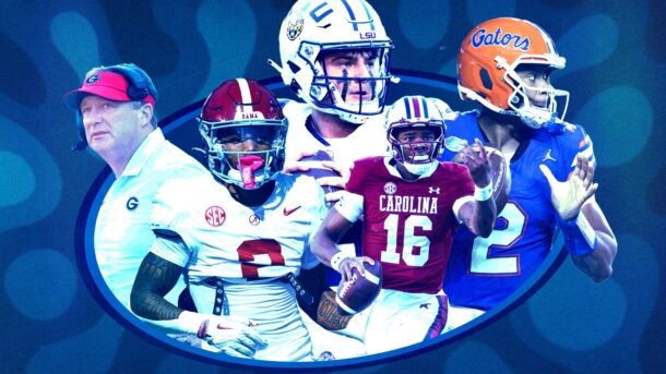 SEC Power Rankings graphic.