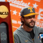 Tennessee baseball head coach Tony Vitello.