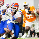 Florida's DJ Lagway plays against Tennessee.