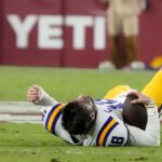 Garrett Nussmeier was benched on Saturday night at Alabama.